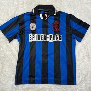MARVEL SPIDERMAN ACROSS THE SPIDER-VERSE SPIDER PUNK SOCCER JERSEY